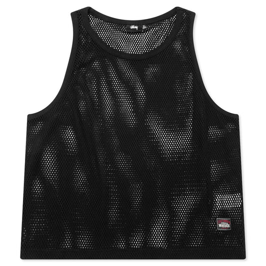 Cotton Big Mesh Tank - Black