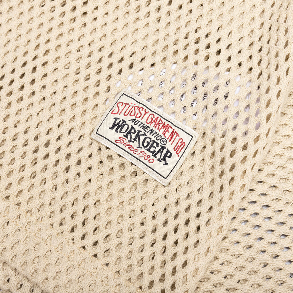 Cotton Big Mesh Tank - Natural