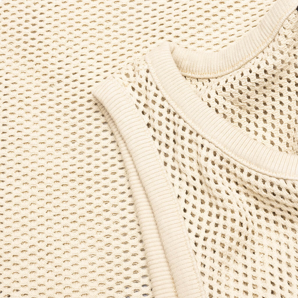 Cotton Big Mesh Tank - Natural