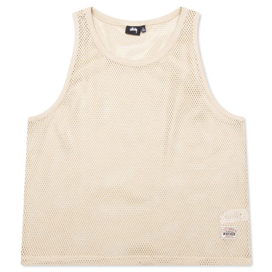 Cotton Big Mesh Tank - Natural