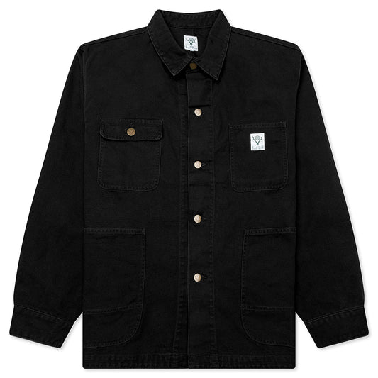 Cotton Canvas Coverall - Black
