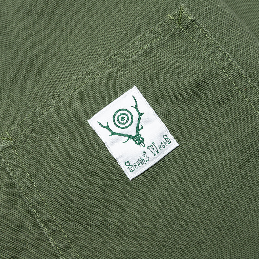 Cotton Canvas Coverall - Moss Green