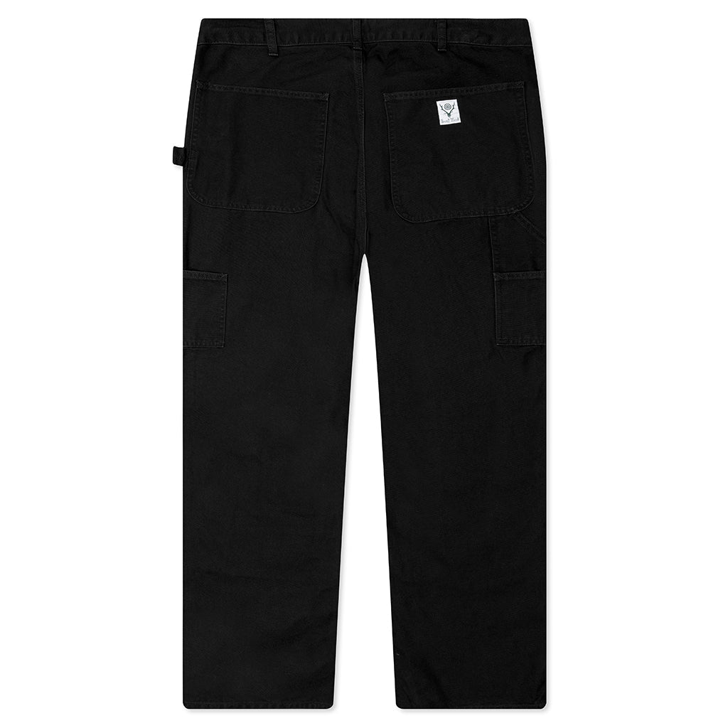Cotton Canvas Painter Pant - Black
