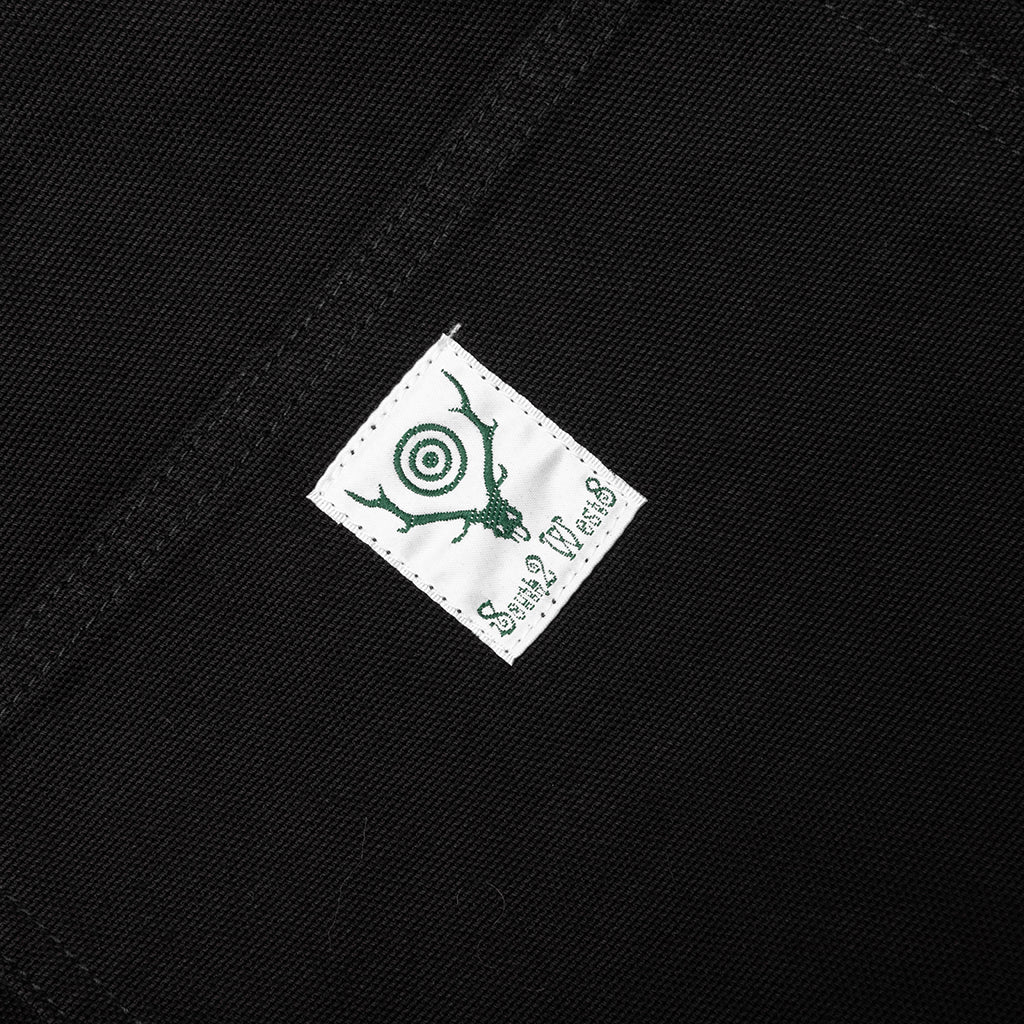 Cotton Canvas Painter Pant - Black