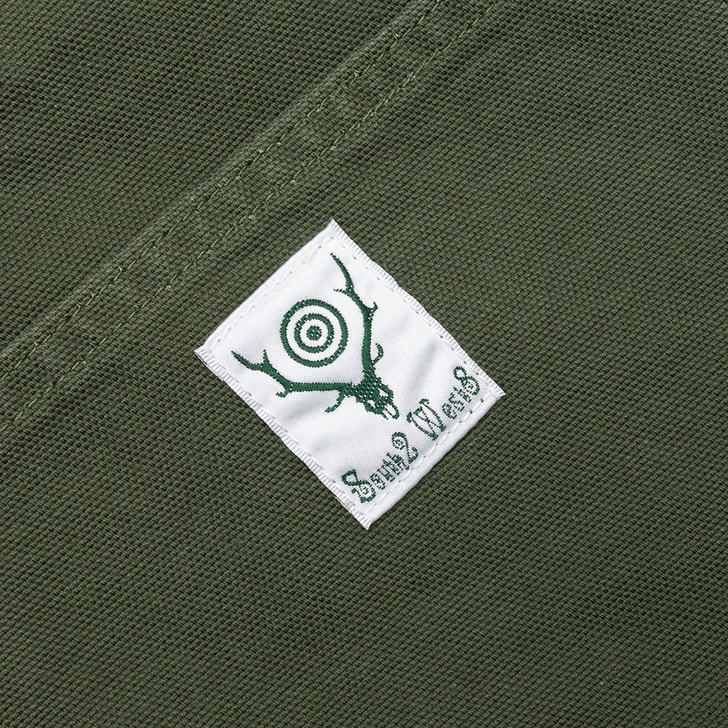 Cotton Canvas Painter Pant - Moss Green