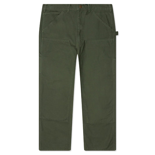 Cotton Canvas Painter Pant - Moss Green