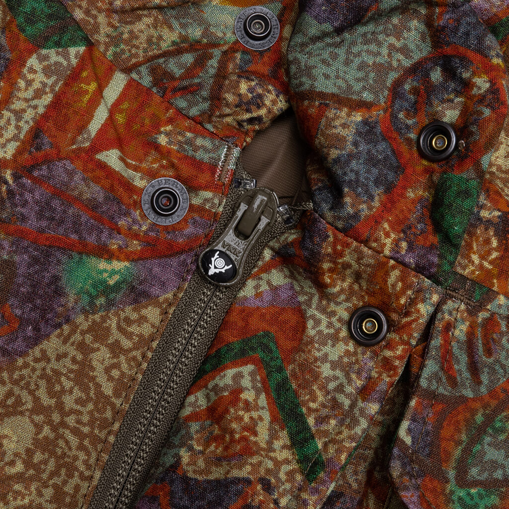 Multi-Pocket Zipped Padding Vest - EZO Forest