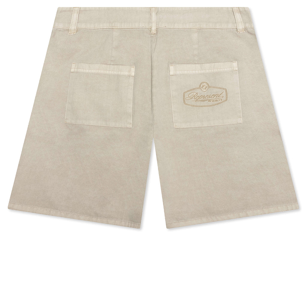 Cotton Tailored Short - Beige