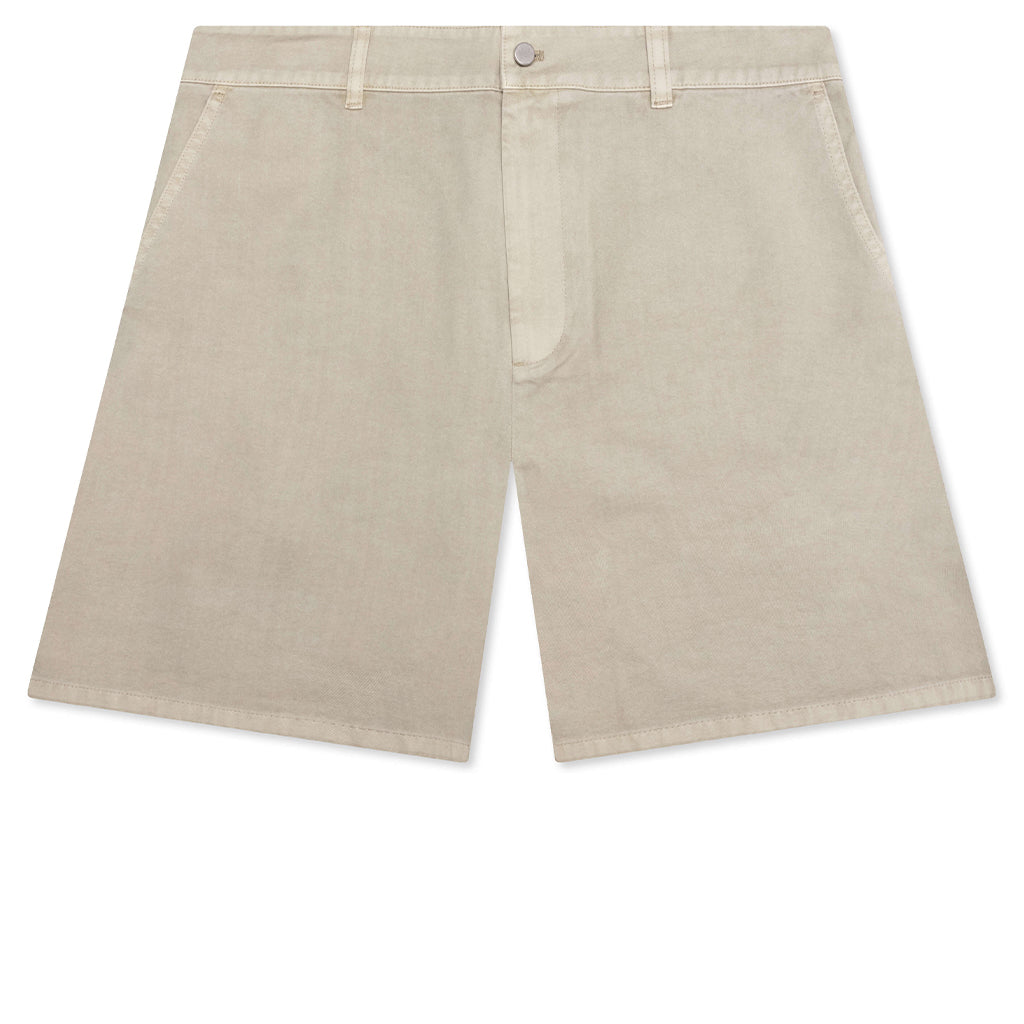 Cotton Tailored Short - Beige