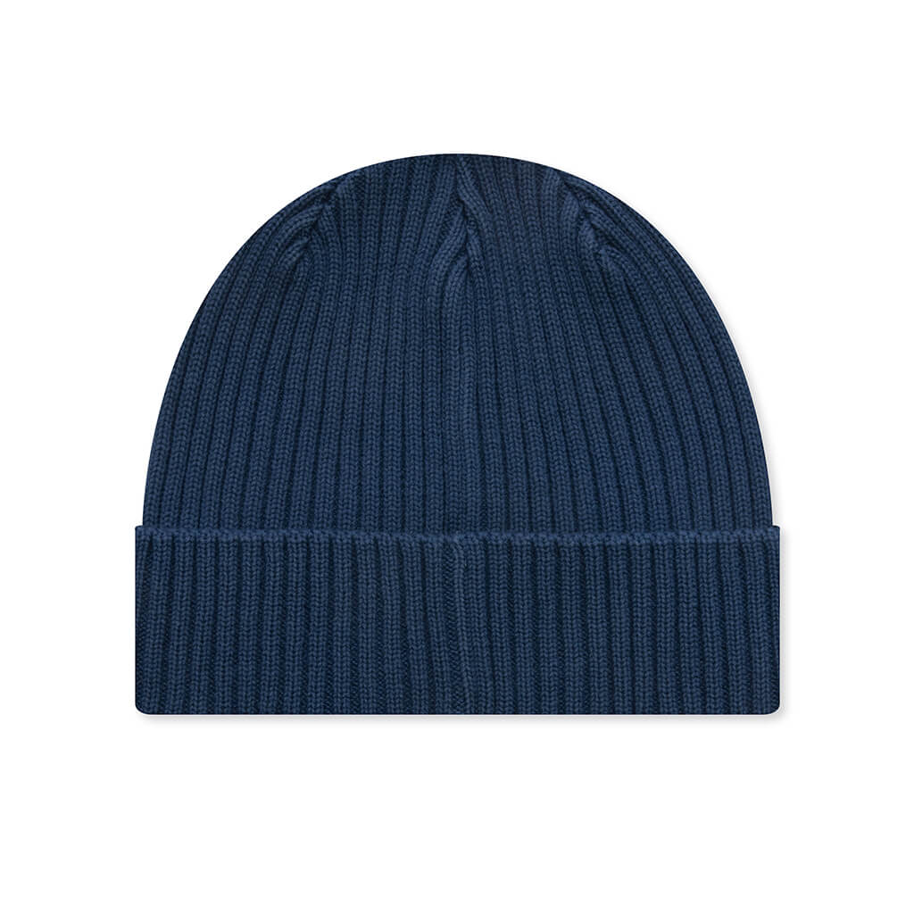 Cotton Rib Beanie - Navy