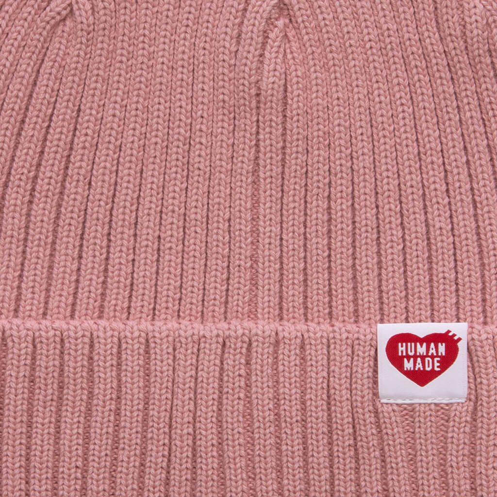 Cotton Rib Beanie - Pink