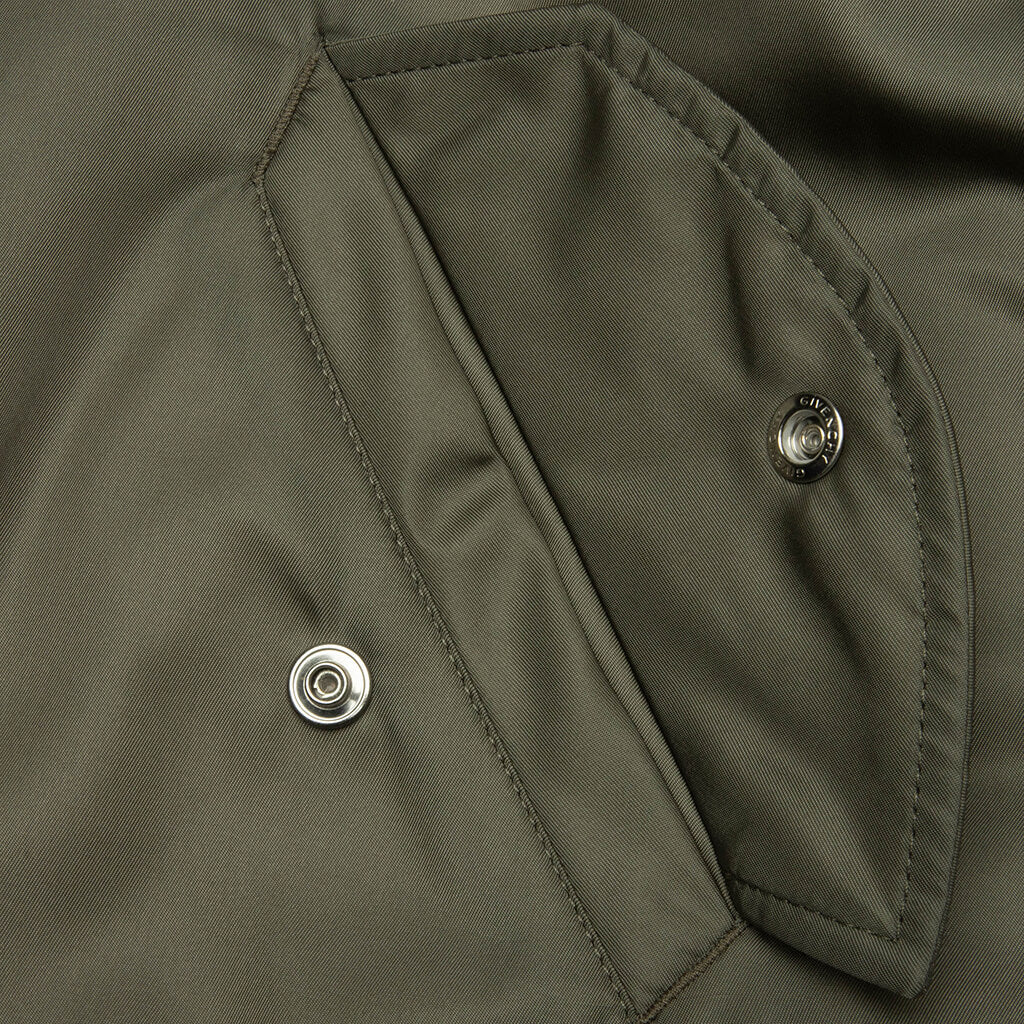 Couture Seam Cropped Bomber - Salvia