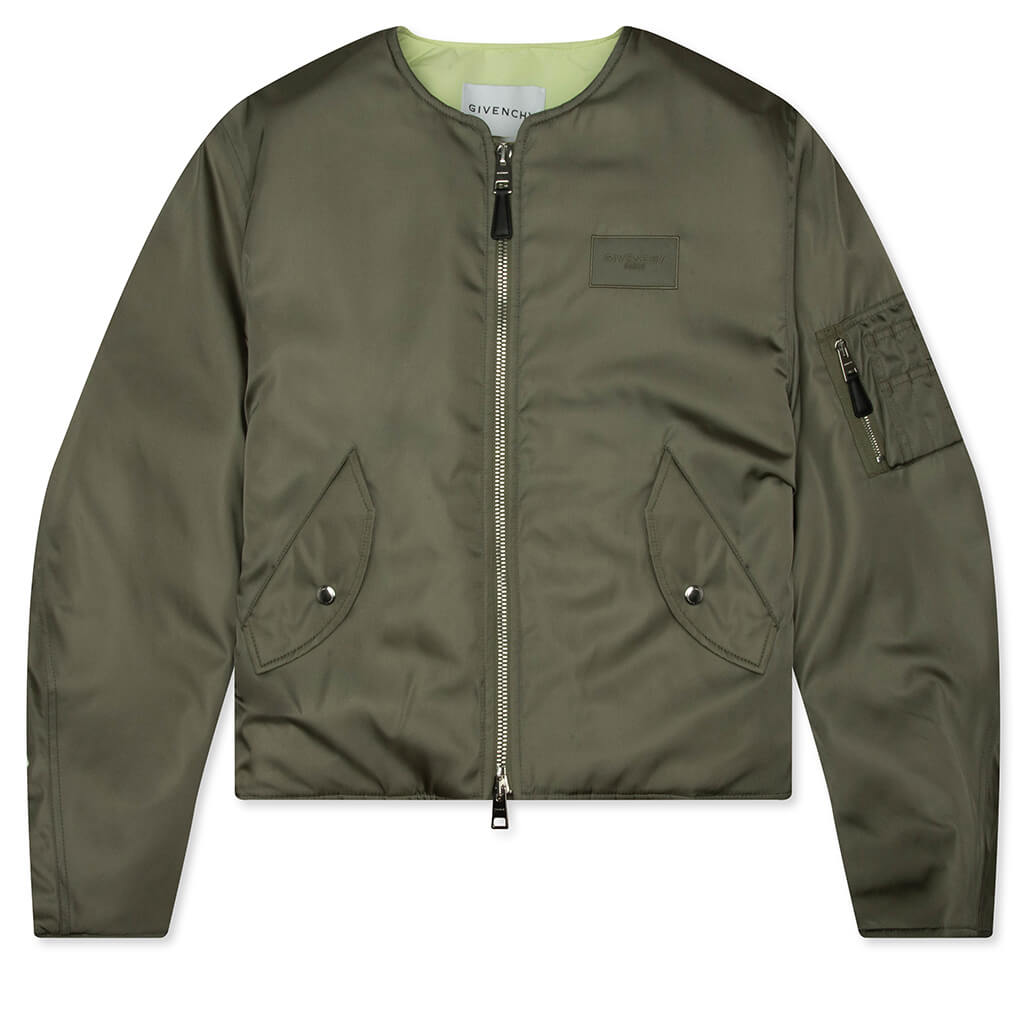 Couture Seam Cropped Bomber - Salvia