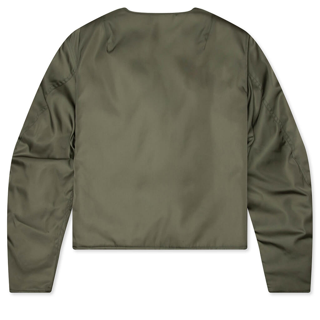 Couture Seam Cropped Bomber - Salvia