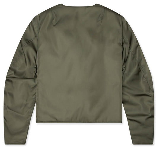 Couture Seam Cropped Bomber - Salvia