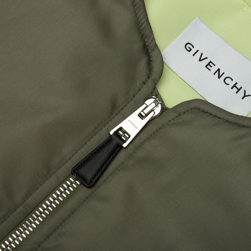 Couture Seam Cropped Bomber - Salvia