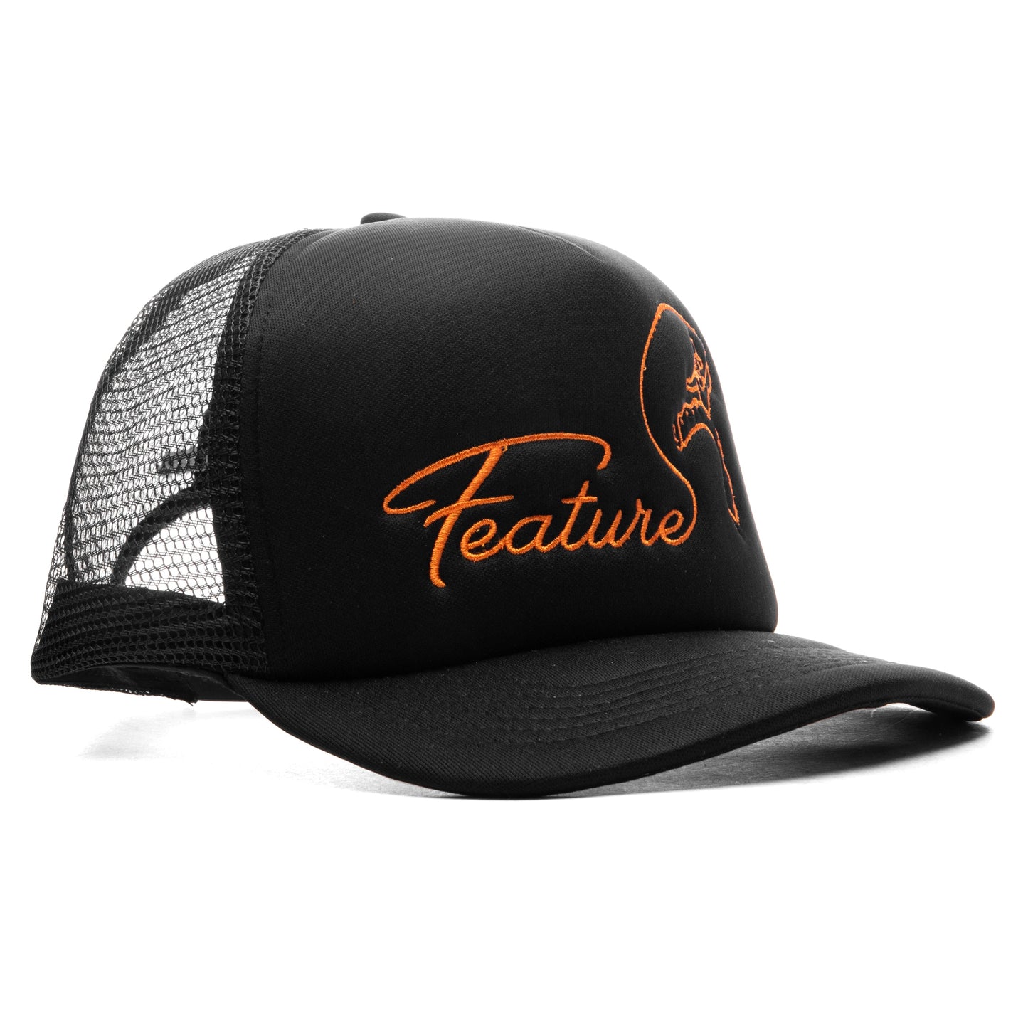 Cowboy Trucker - Black/Orange