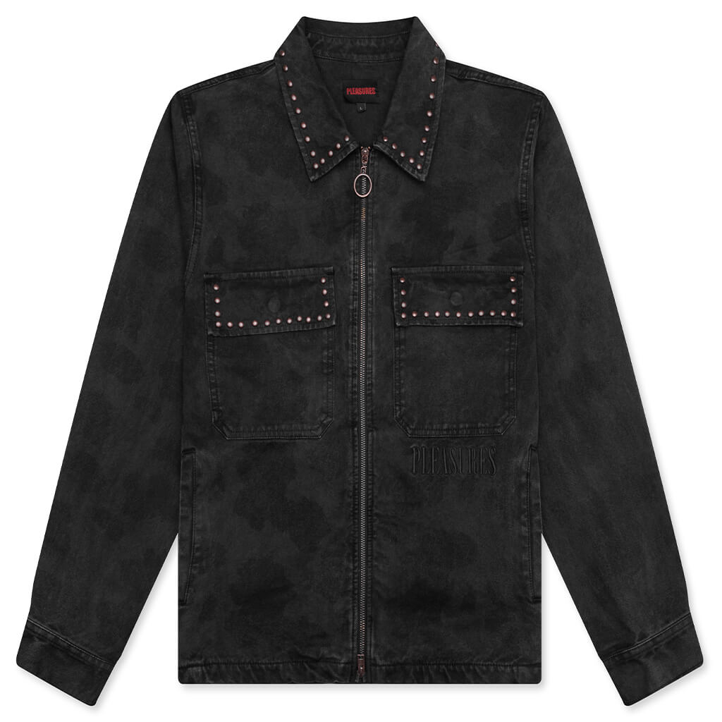Cowhide Work Jacket - Black