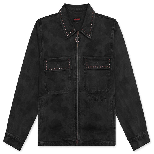Cowhide Work Jacket - Black