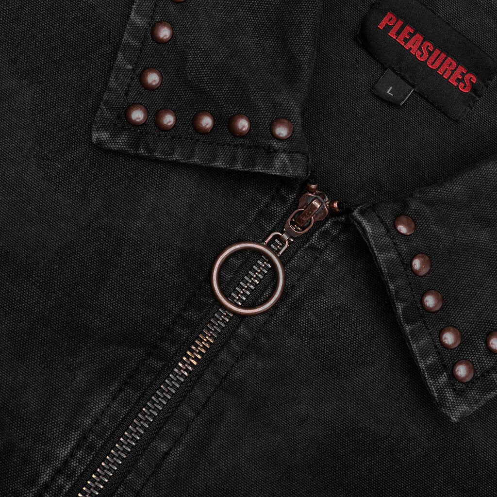 Cowhide Work Jacket - Black