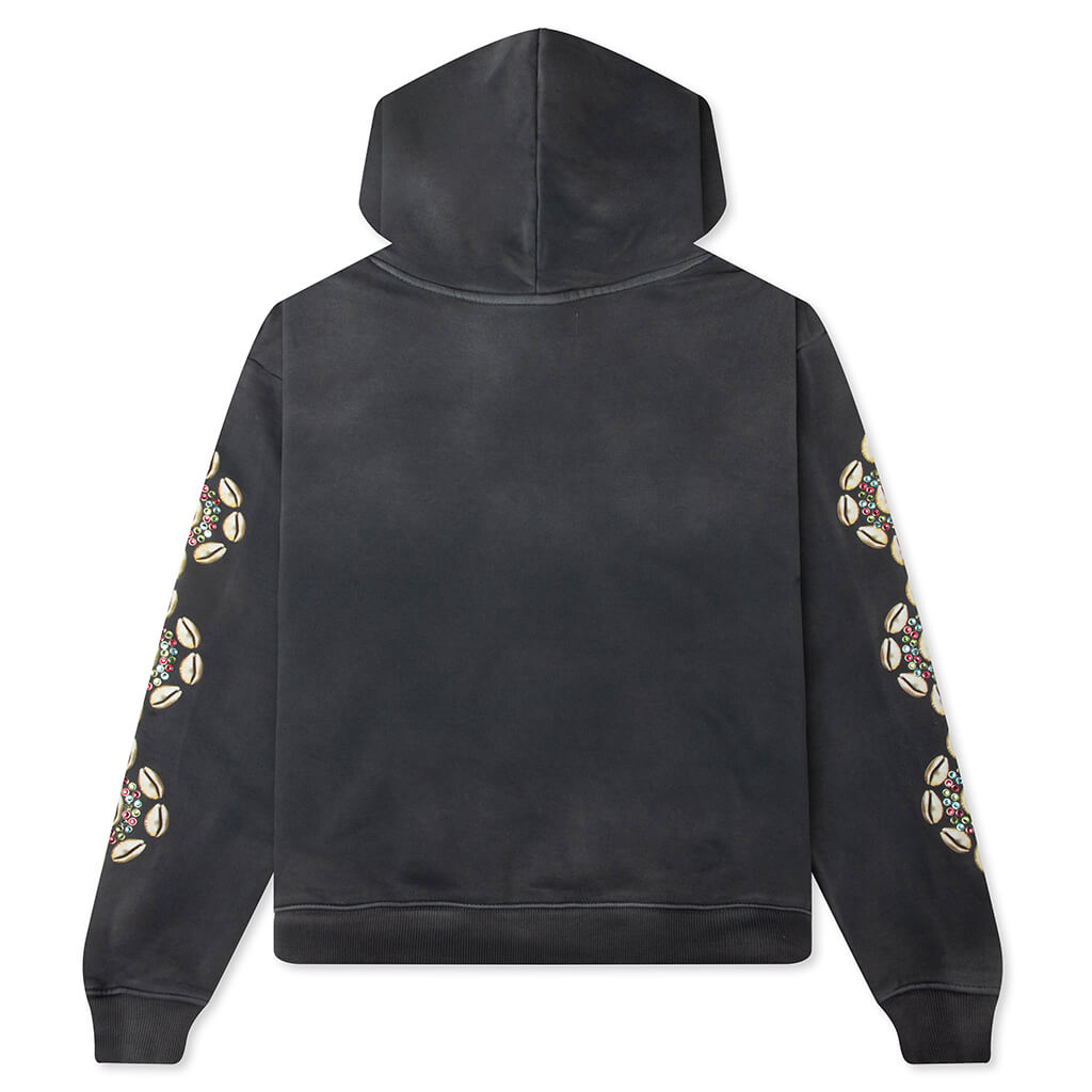 Cowrie Crystal Hoodie - Black