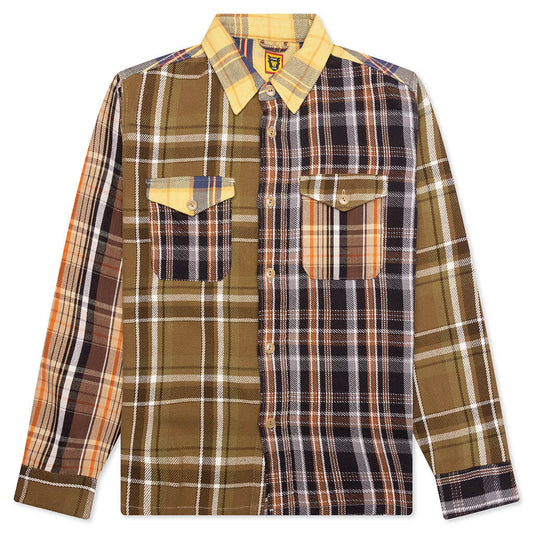 Crazy Check L/S Shirt - Yellow