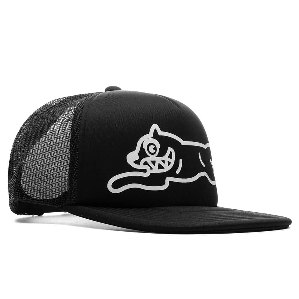 Cream Trucker Hat - Black