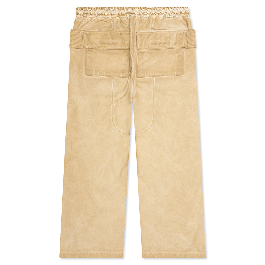 Creatch Wide Cargo Drawstring Pants - Pearl/Milk