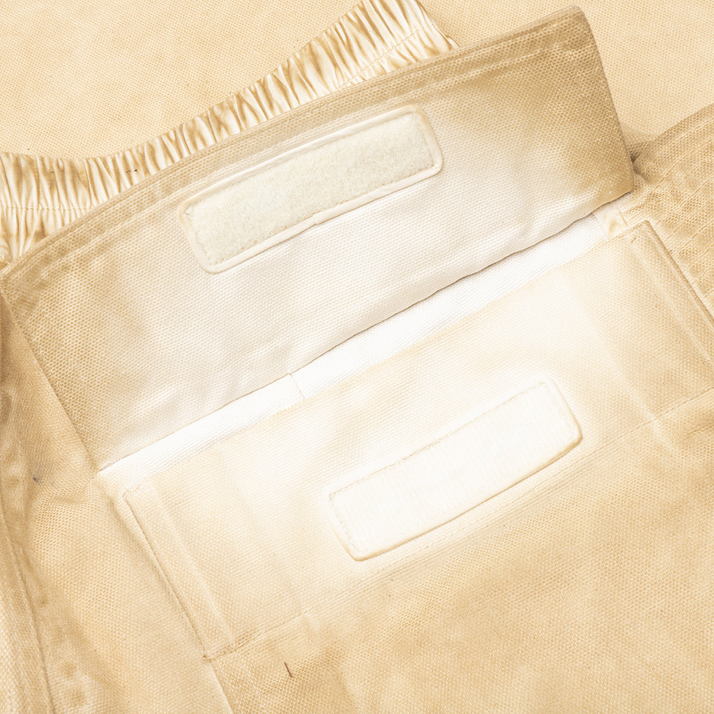 Creatch Wide Cargo Drawstring Pants - Pearl/Milk