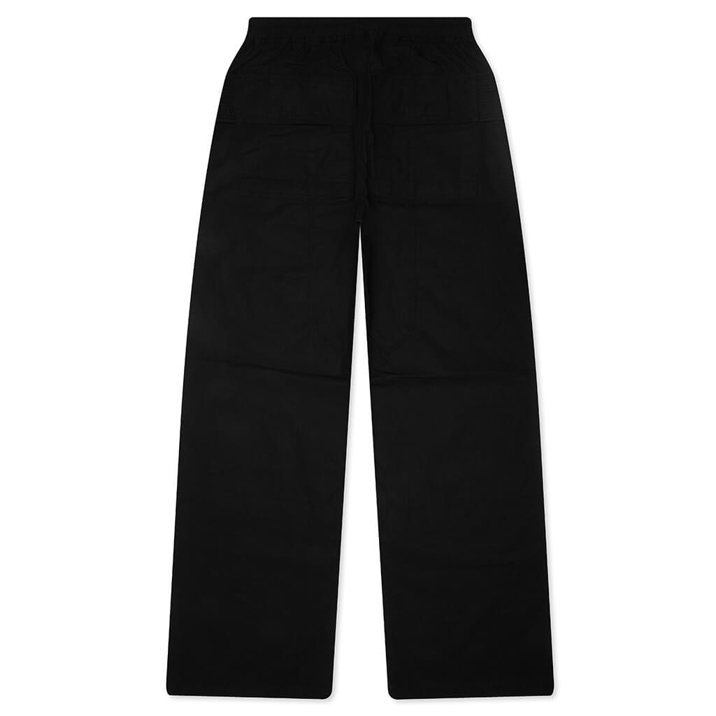 Creatch Wide Cargo Drawstring Pants - Black