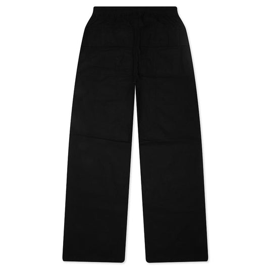 Creatch Wide Cargo Drawstring Pants - Black