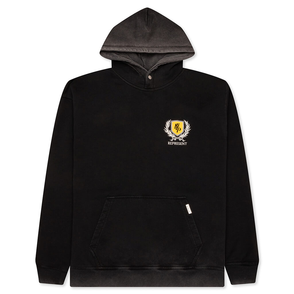 Crest Hoodie - Vintage Black