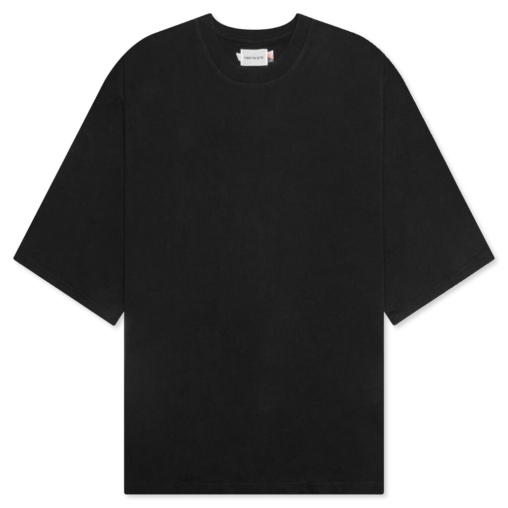 Crest Logo Box Tee - Black