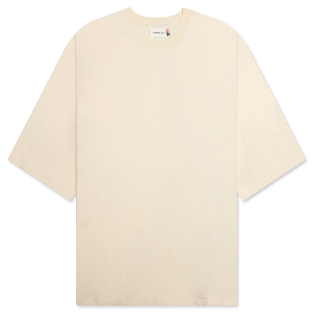 Crest Logo Box Tee - Cream