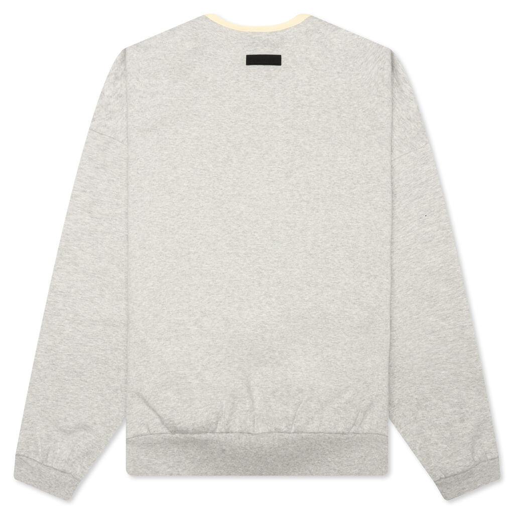 Crewneck Sweater - Light Heather Grey
