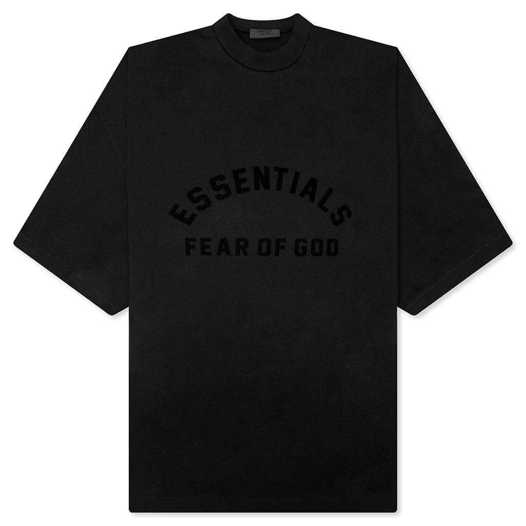 Heavy Jersey Crewneck T-Shirt - Jet Black
