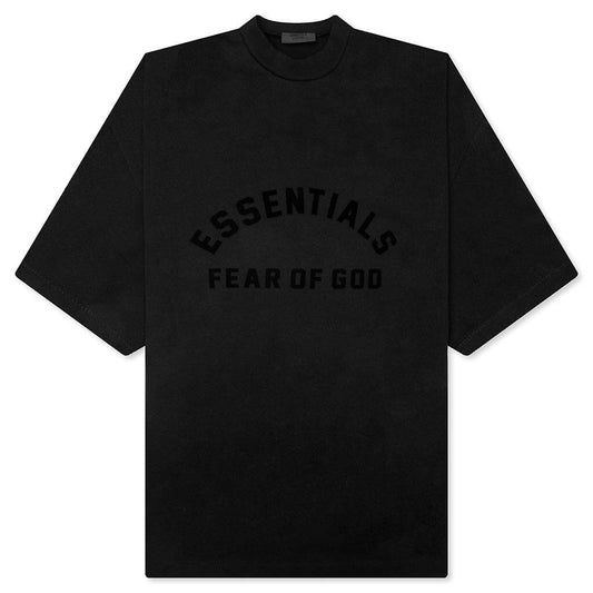 Heavy Jersey Crewneck T-Shirt - Jet Black