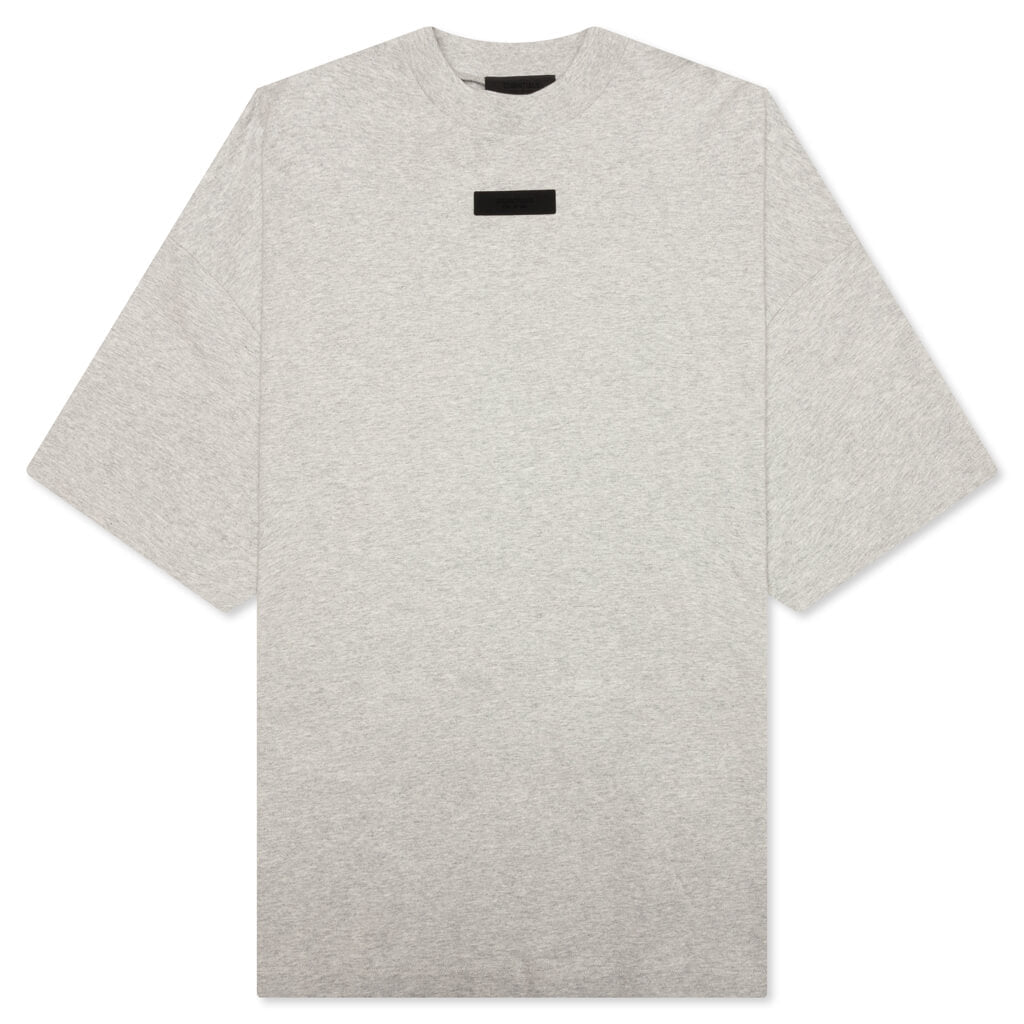 Crewneck T-Shirt - Light Heather Grey