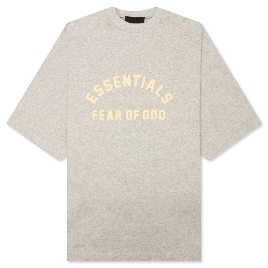 Heavy Jersey Crewneck T-Shirt - Light Heather Grey