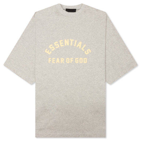 Heavy Jersey Crewneck T-Shirt - Light Heather Grey