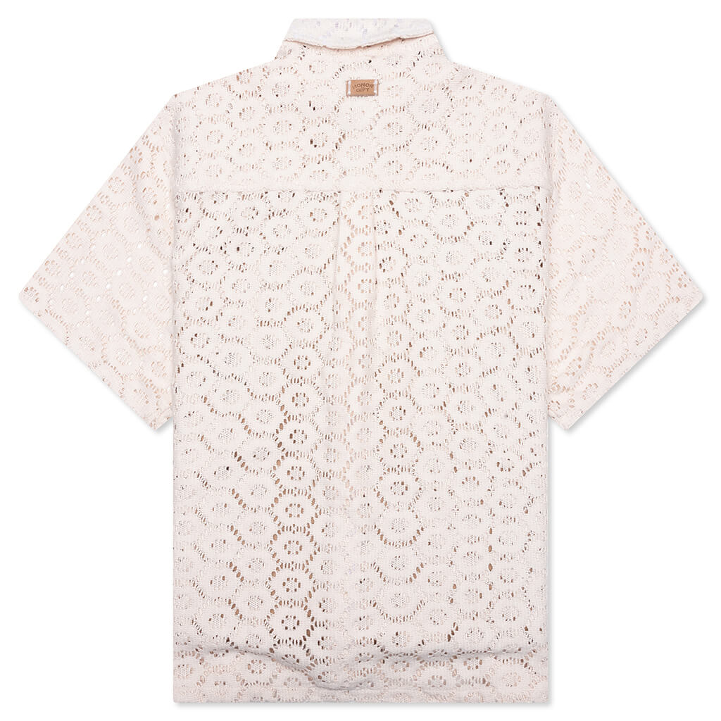 Crochet Button Up - Bone