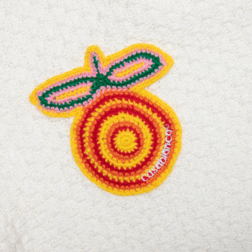 Crochet Shorts With Patches - White