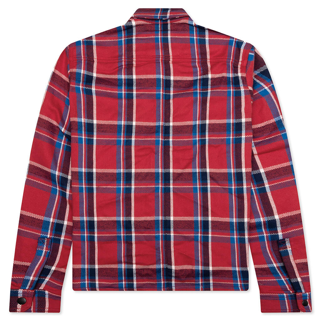 Cropped Outershirt - Red Plaid