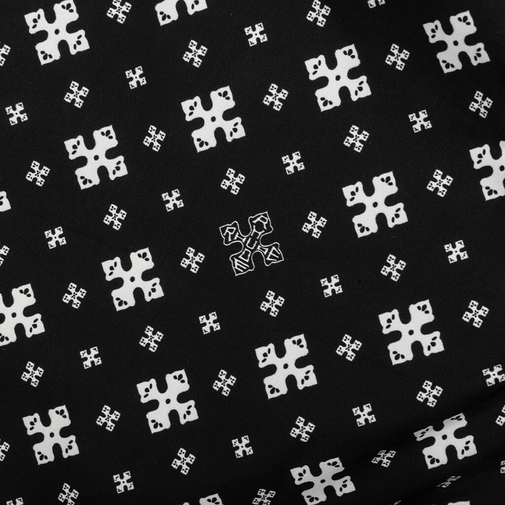 Cross Bandana Swim Short - Black/White