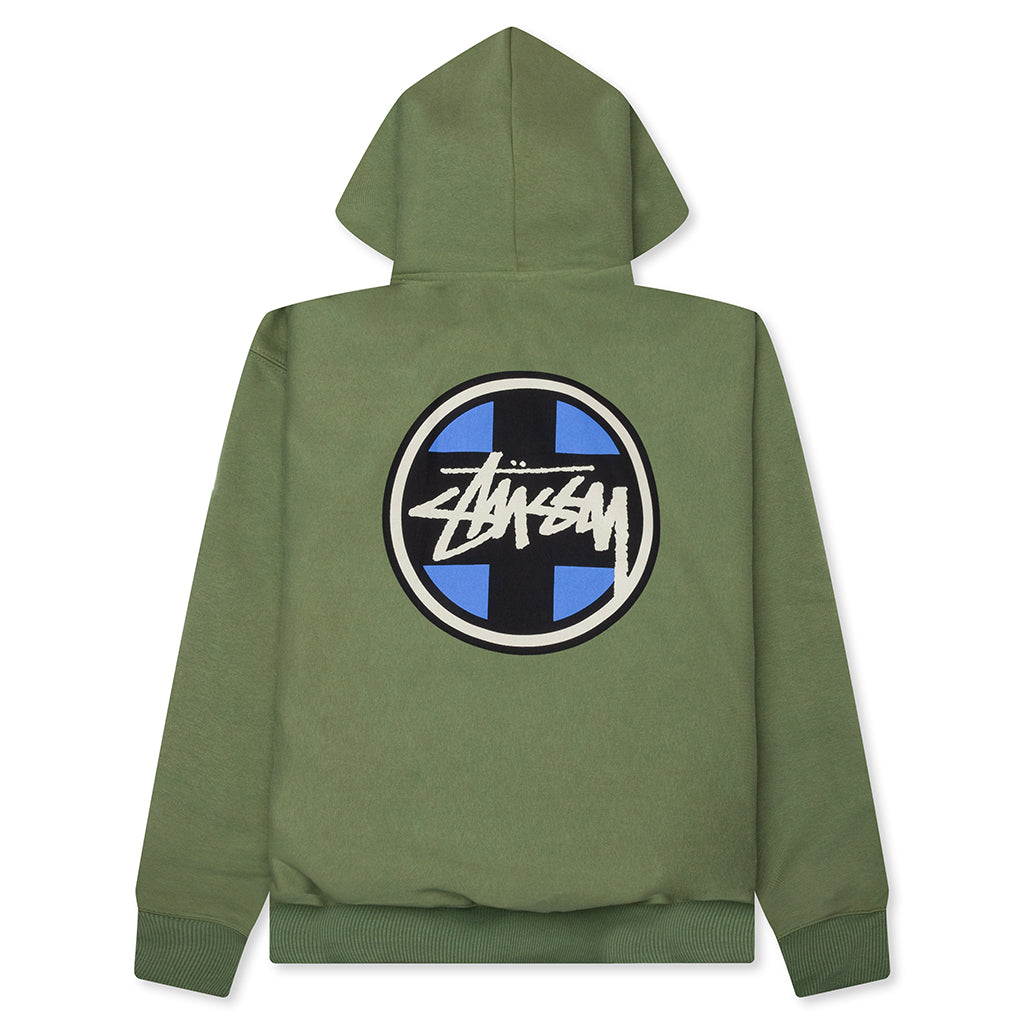 Cross Dot Hoodie - Olive