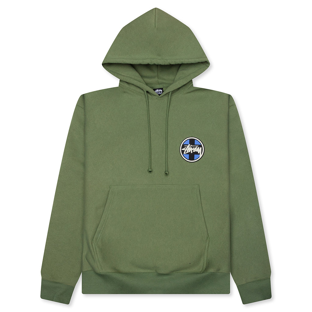 Cross Dot Hoodie - Olive