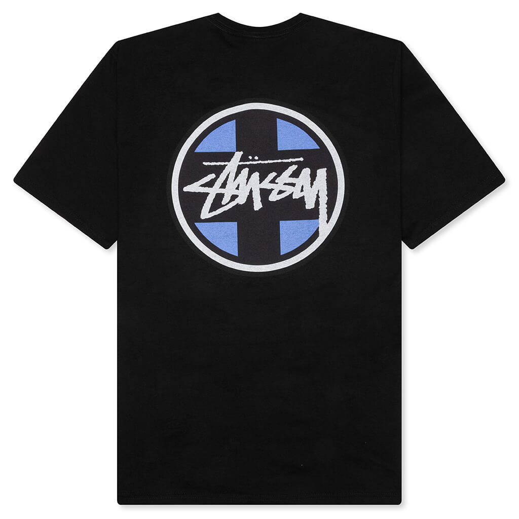 Cross Dot Pigment Dyed Tee - Black