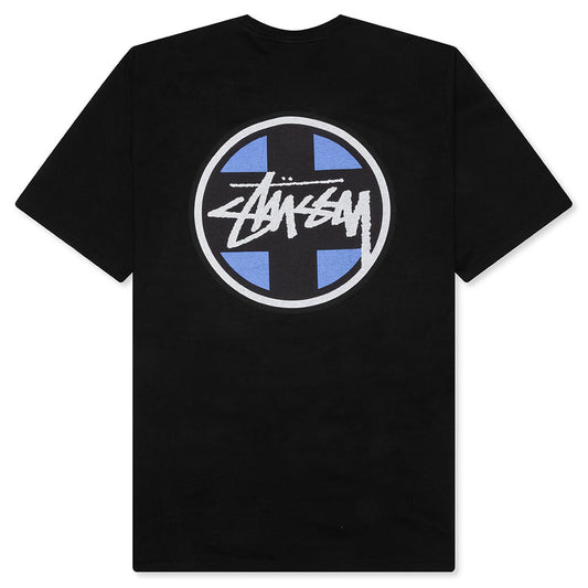 Cross Dot Pigment Dyed Tee - Black