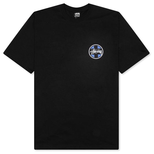 Cross Dot Pigment Dyed Tee - Black