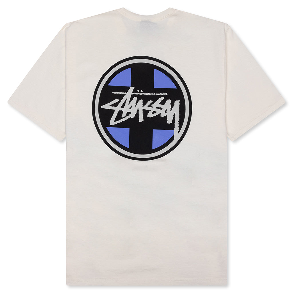 Cross Dot Pigment Dyed Tee - Natural
